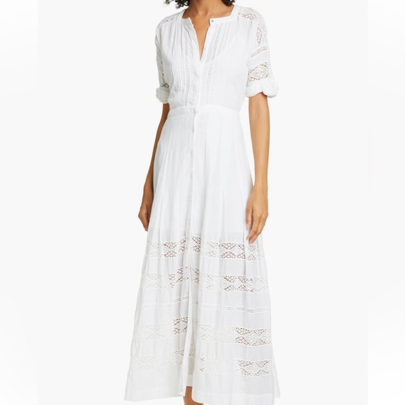 LoveShackFancy Edie Midi Shirtdress - Picture 3 of 13